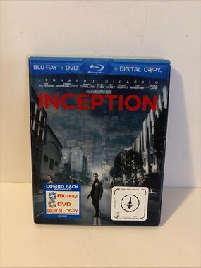 Inception Blu-ray DVD 3-Disc Set Leonardio DiCaprio Christopher Nolan 2010